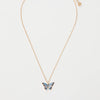 blue enamel butterfly necklace