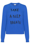 take a deep breath cotton/cashmere crew