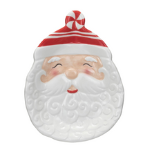  hand-painted ceramic santa