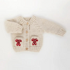 kids candy cane cardigan