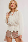 best of me blouse in optic white