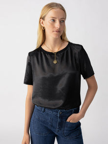  timeless satin tee