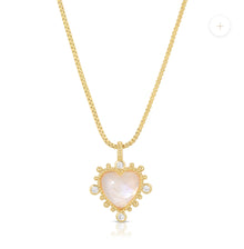  heavenly heart necklace in moonstone