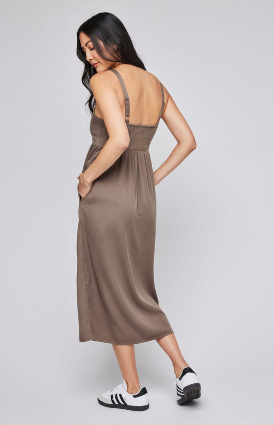 jane midi dress in olive