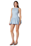 tamara dress in stone blue