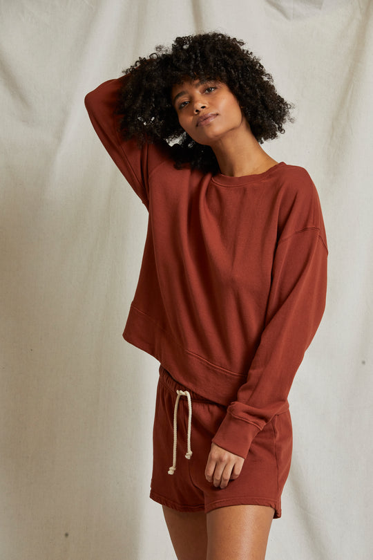 tyler terry sweatshirt in russet