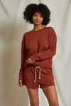 tyler terry sweatshirt in russet