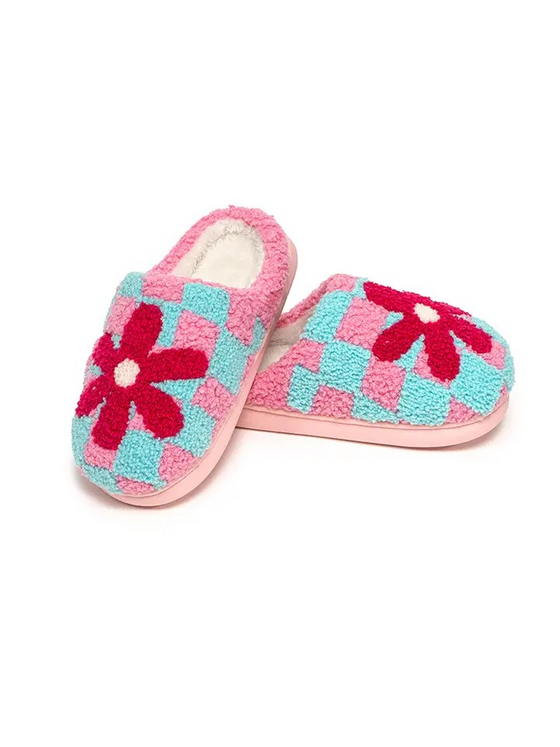 flower power kids slipper