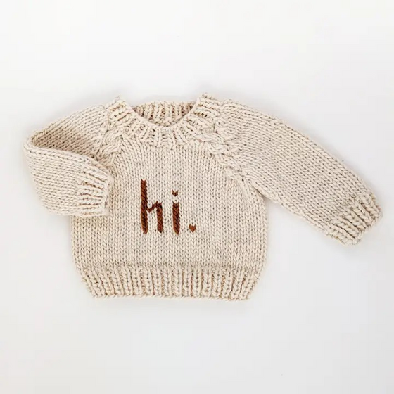 hi. baby crew neck sweater