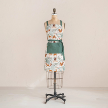  flora + fauna printed apron