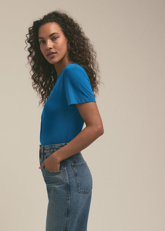 cropped collegiate tee