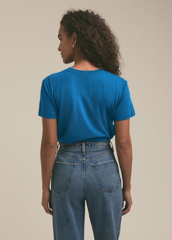 cropped collegiate tee