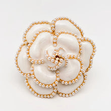  enamel flower brooch