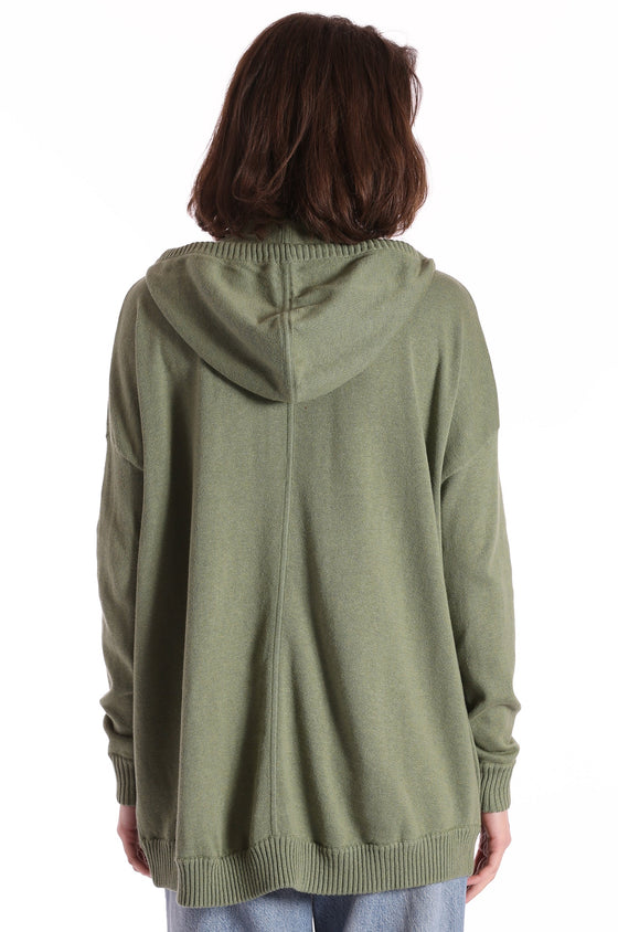 cotton cashmere zip hoodie in garden grove