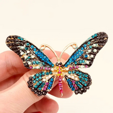  colorful rhinestone enamel brooch