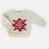 snowflake crew neck baby sweater