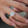 skye rainbow moonstone ring