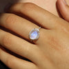 skye rainbow moonstone ring