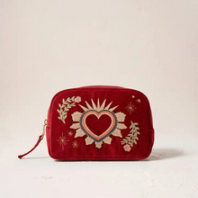  sacred heart makeup bag in rouge