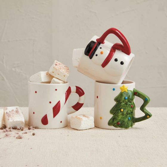 stoneware holiday mug