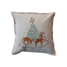  holiday embroidered pillow with beading