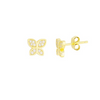 butterfly studs in gold