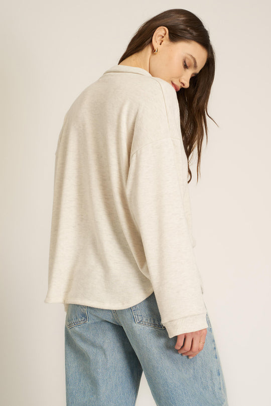 chiara cozy collared pullover