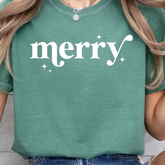 "merry" in green