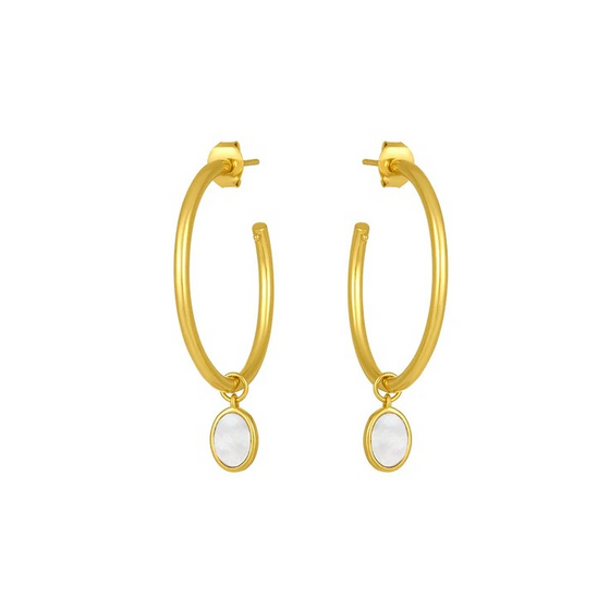 catalina hoops in gold