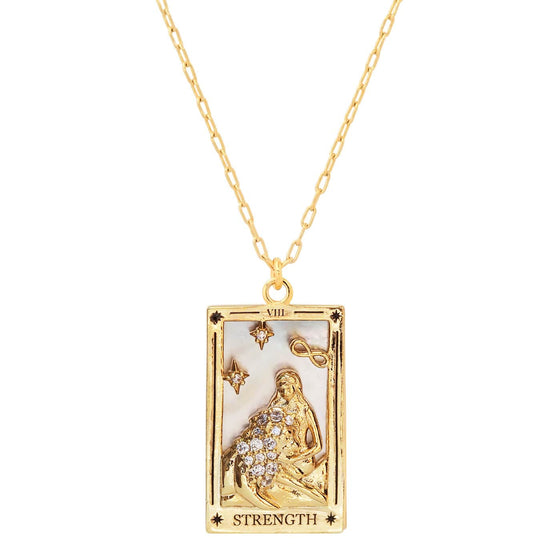 the strength tarot necklace