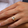 white topaz versailles ring