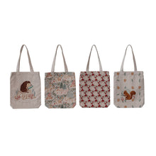  cotton woodland canvas tote