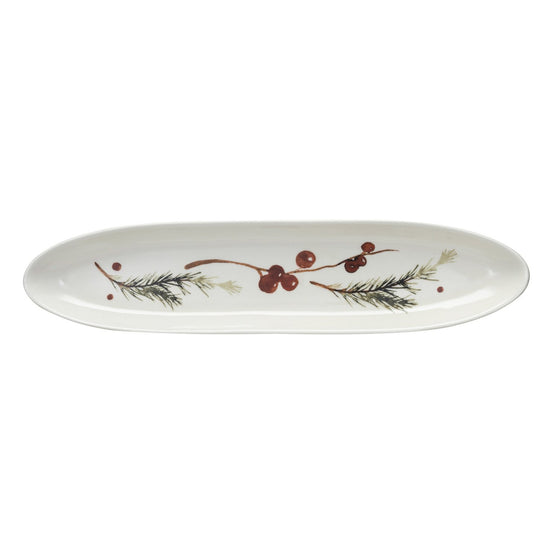 botanical holiday olive dish