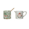 flora fauna woodland cream + sugar set