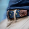 Men's Woven Belt in The Porto Two Toned